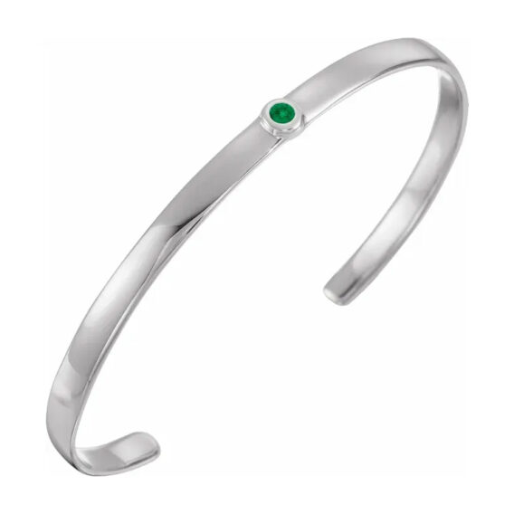 Birthstone Bracelet, Cuff Style -  BRC764 - Image 9