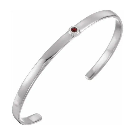 Birthstone Bracelet, Cuff Style -  BRC764 - Image 10