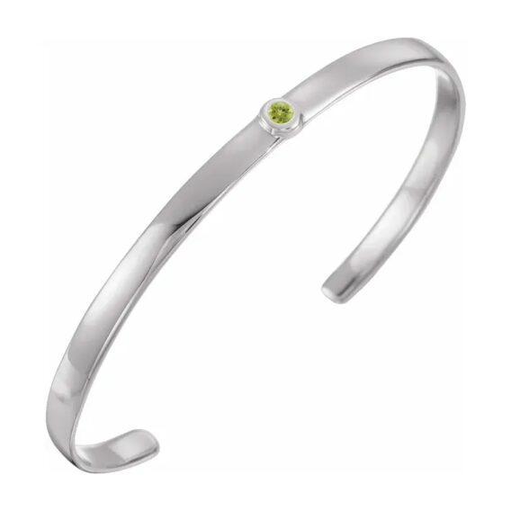 Birthstone Bracelet, Cuff Style -  BRC764 - Image 11