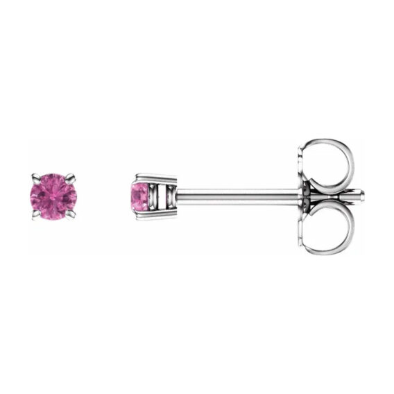 Birthstone Stud Earrings 1874 - POPULAR CHOICE - Image 4