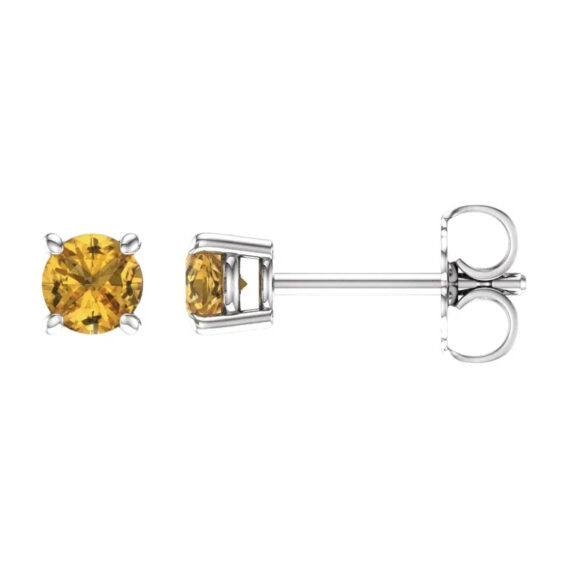 Birthstone Stud Earrings 1874 - POPULAR CHOICE - Image 3