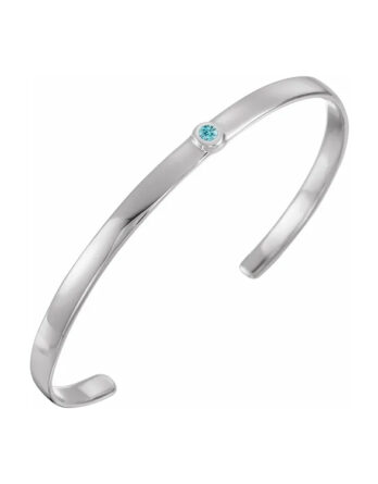 Birthstone Bracelet, Cuff Style -  BRC764
