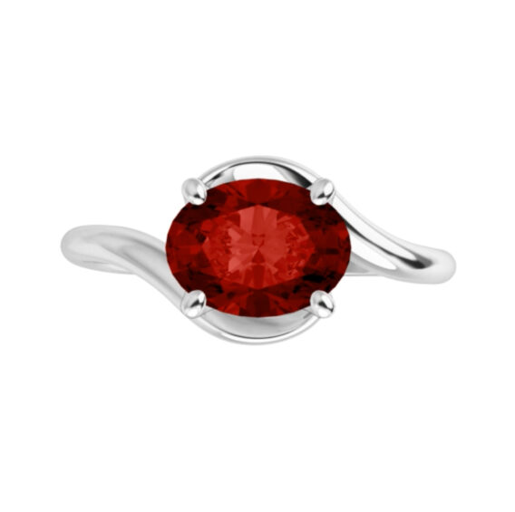 Ruby Ring, Oval Shape - 72042