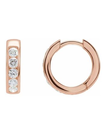 Huggie Hoop Earrings, Lab-Grown Diamonds - 88108