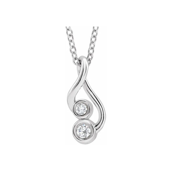 Hold You Forever Diamond Necklace or Pendant - 87113 - Image 2
