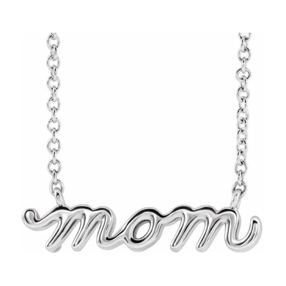 Necklace, Script Mom Design - 87396 - Image 3