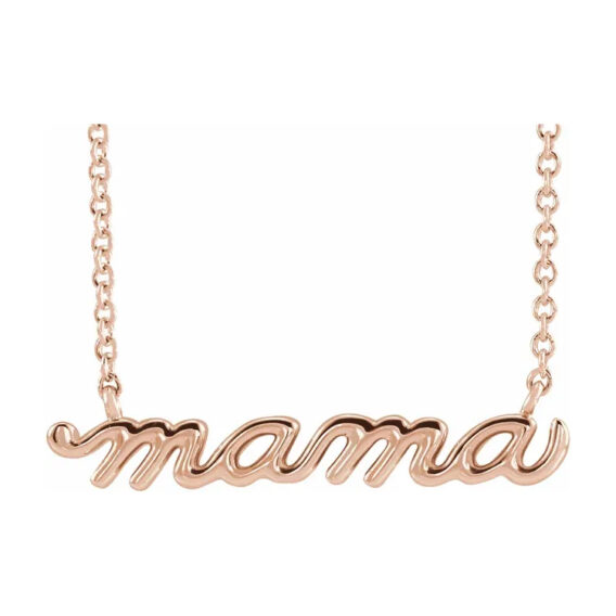 Necklace, Mama Script Design - 87395 - Image 3