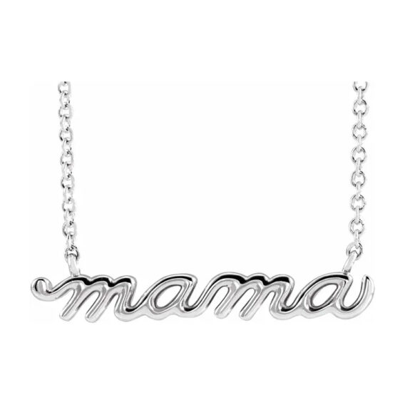 Necklace, Mama Script Design - 87395 - Image 4