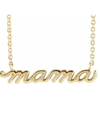 Necklace, Mama Script Design - 87395