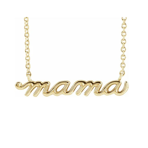 Necklace, Mama Script Design - 87395