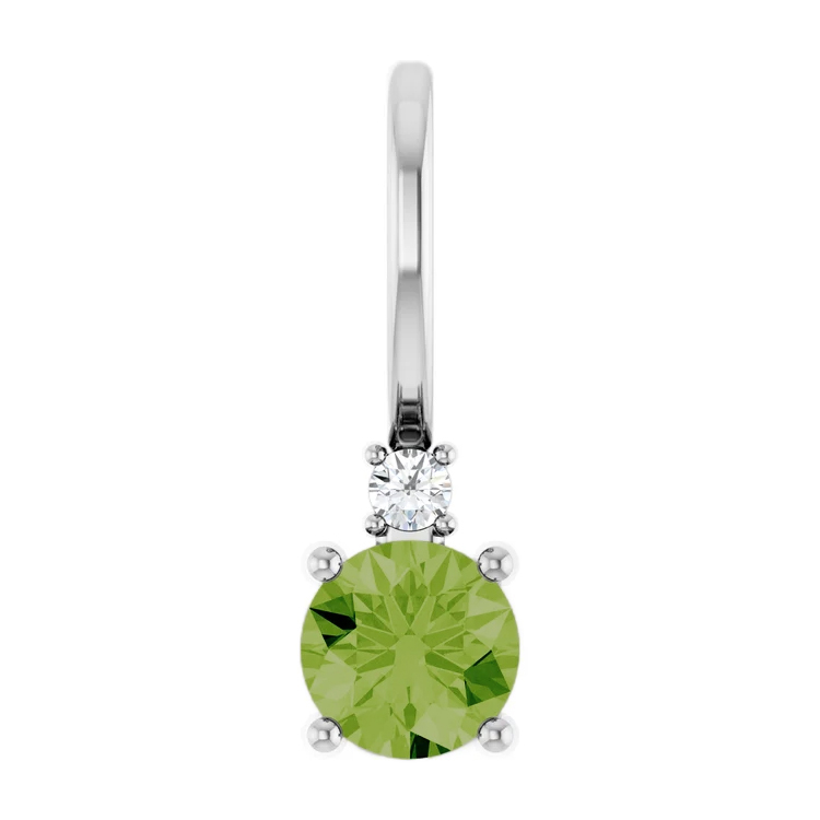 Birthstone Pendant, Diamond Accented Style - 88002 - Image 29