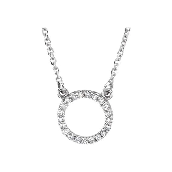 Diamond Circle Necklace 66417 - Image 2