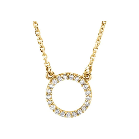 Diamond Circle Necklace 66417 - Image 3