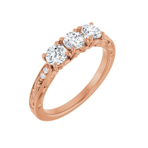 Three-Stone Anniversary Band 123266 - Image 5
