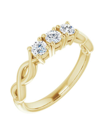 Anniversary Band, Three Stone Lab-Grown Diamond  - 122861