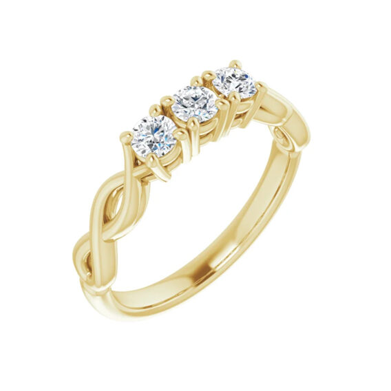 Anniversary Band, Three Stone Lab-Grown Diamond  - 122861