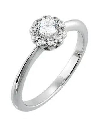 Halo-Style Engagement Ring 67965