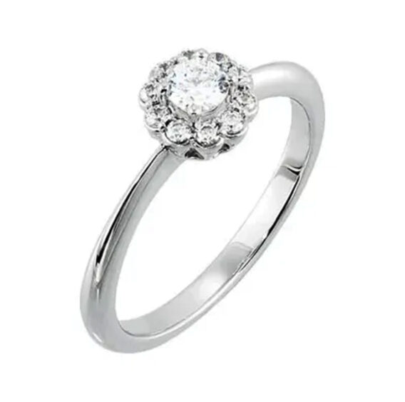 Halo-Style Engagement Ring 67965