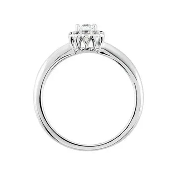 Halo-Style Engagement Ring 67965 - Image 2