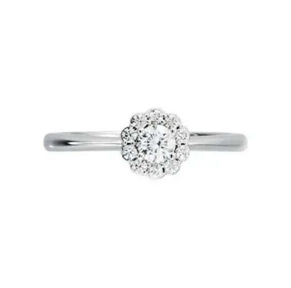 Halo-Style Engagement Ring 67965 - Image 3