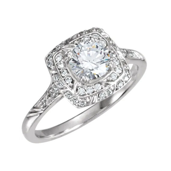 Engagement Ring, Sculptural Inspired - 121961