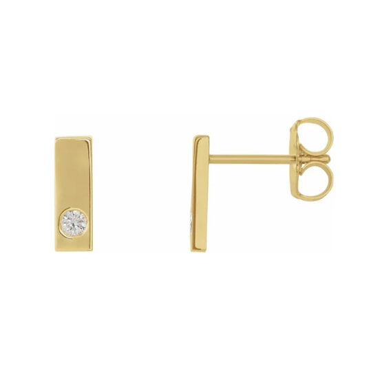 Stud Earrings, Lab Grown Diamond - 1874LGD - Image 24