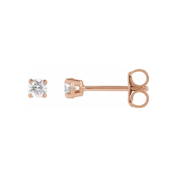 Stud Earrings, Lab Grown Diamond - 1874LGD - Image 3