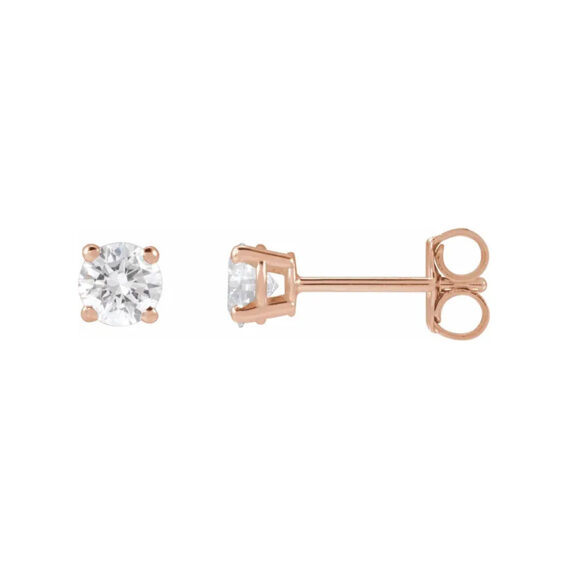 Stud Earrings, Lab Grown Diamond - 1874LGD - Image 4