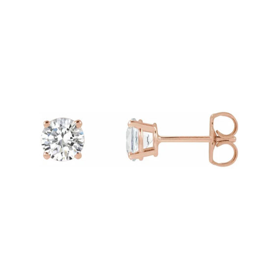 Stud Earrings, Lab Grown Diamond - 1874LGD - Image 5