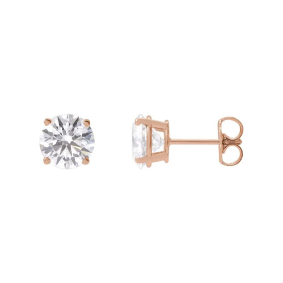 Stud Earrings, Lab Grown Diamond - 1874LGD - Image 6