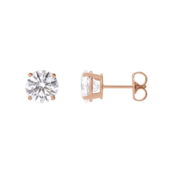 Stud Earrings, Lab Grown Diamond - 1874LGD - Image 11
