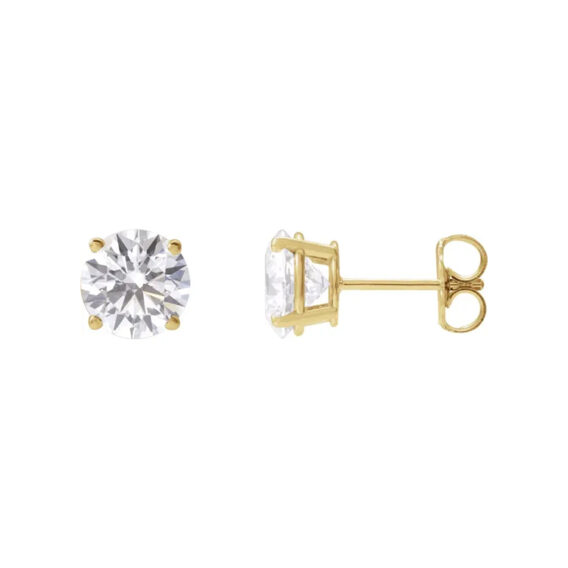Stud Earrings, Lab Grown Diamond - 1874LGD - Image 34