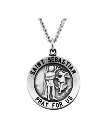 St. Sebastian Medal, Pendant or Necklace - R16332 POPULAR CHOICE