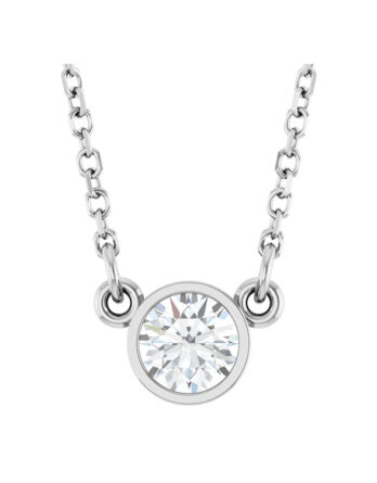 Moissanite Solitaire 18" Necklace 653712