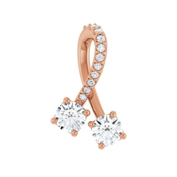 Lab-Grown Moissanite Pendant or Necklace - 653495 - Image 5