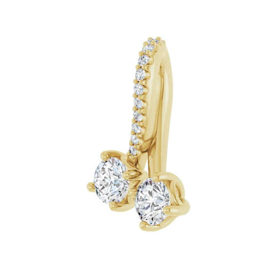 Lab-Grown Moissanite Pendant or Necklace - 653495 - Image 3