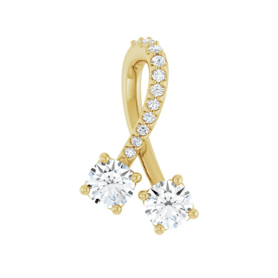 Lab-Grown Moissanite Pendant or Necklace - 653495