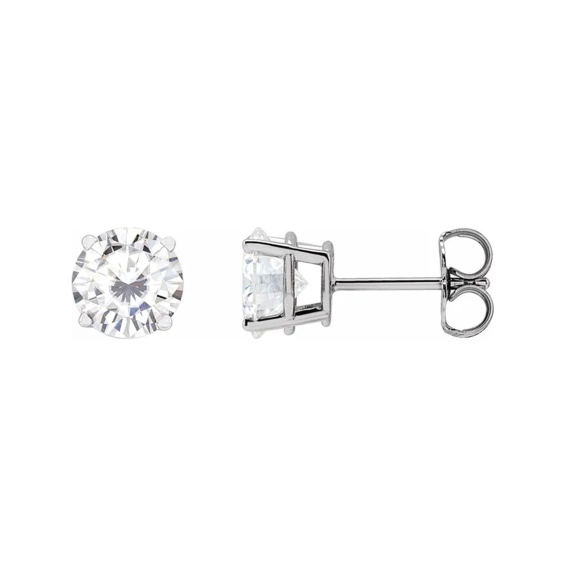 14K Gold, Lab-Grown Moissanite Stud Earrings - 1874Moissanite