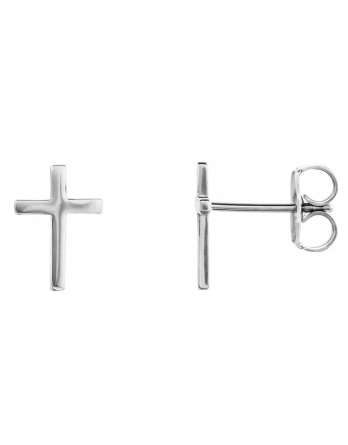 10 mm Cross Earrings - R17014