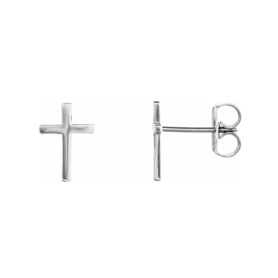 10 mm Cross Earrings - R17014