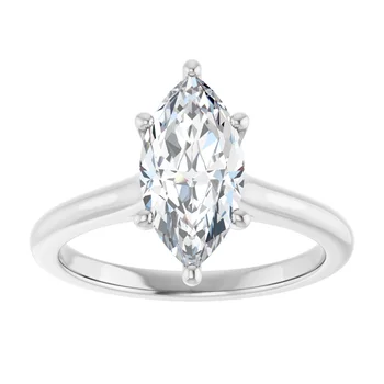 Marquise Solitaire Engagement Ring 126617M - Image 3