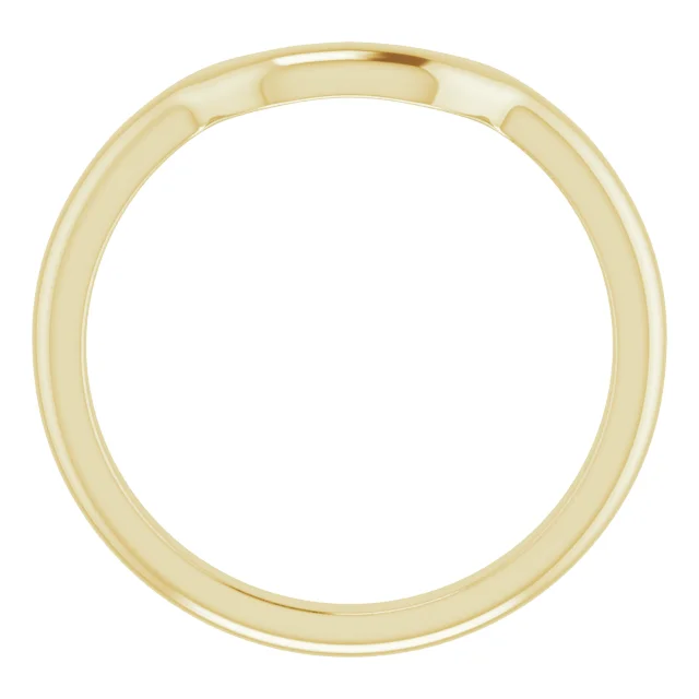 Matching Wedding Band 51230 for Emerald Engagement Ring 69706 - Image 3